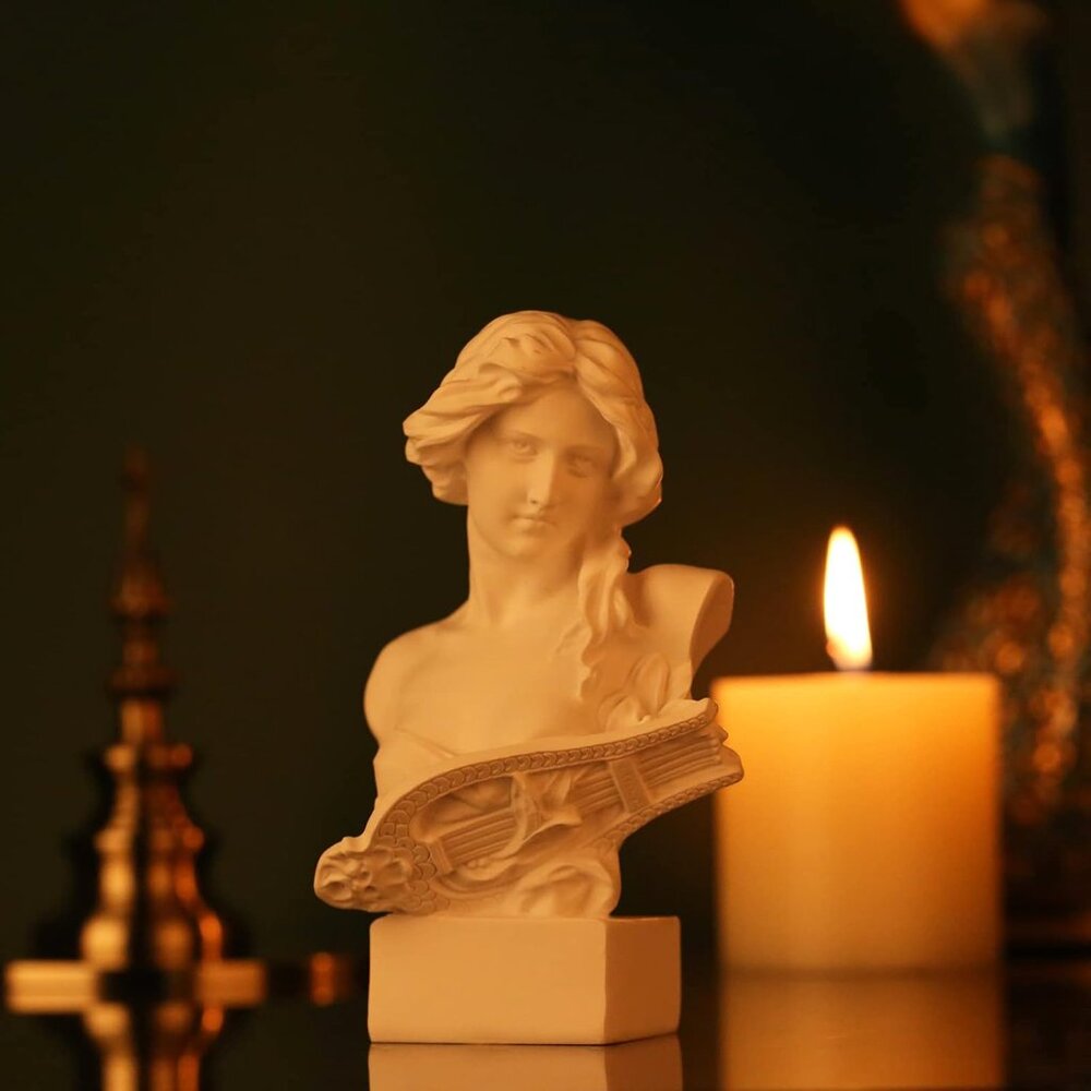 6" H Greek Mythology Bust Statue Decor,Artemis Statues Roman Goddess Figurines,U - Picture 5 of 8
